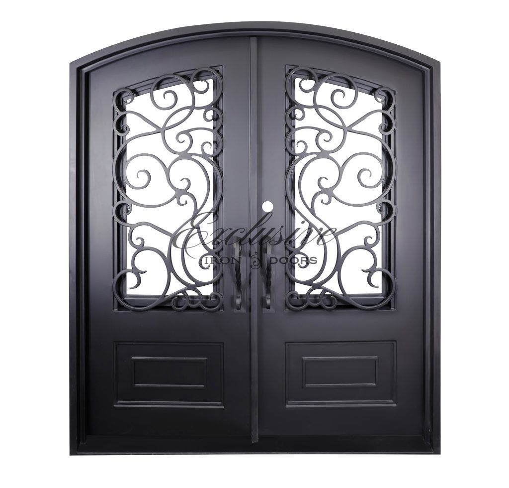 Double iron door with forging