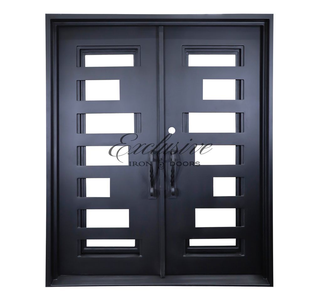 Marion double square iron door